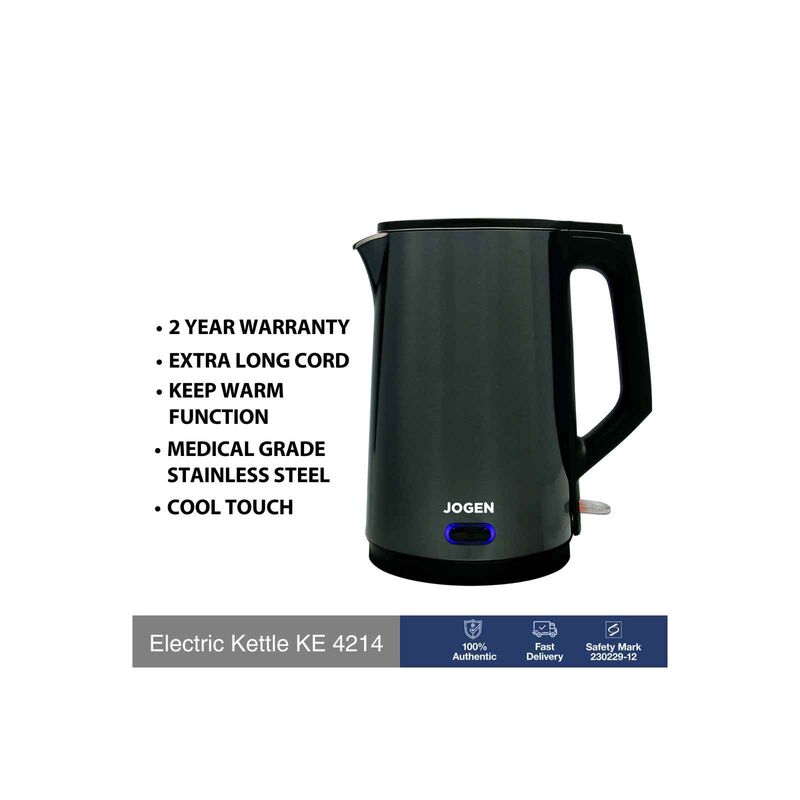 JOGEN Stainless Steel Kettle (1.9l) - Green KE 4214-image 2