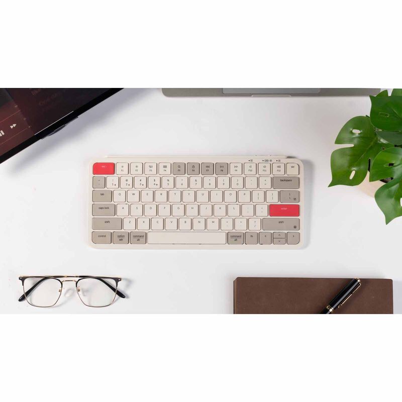 KEYCHRON B1 Pro, 77 Key, Retro Red, Ultra-slim Wireless Keyboard KYCN-B1P-K13-image 2