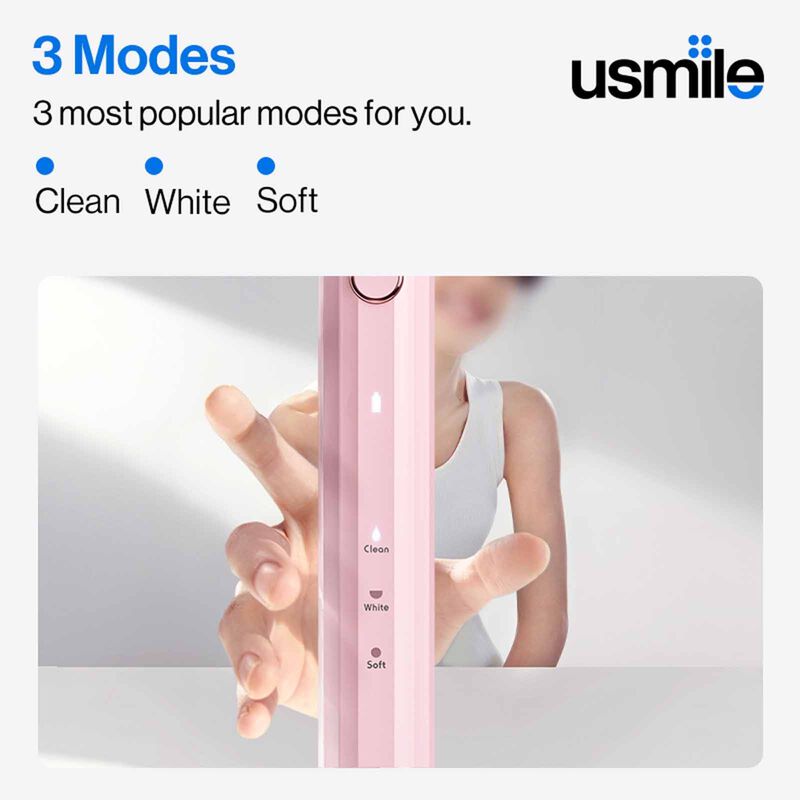 USMILE Sonic Electric Toothbrush - Honey Pink Y1S - HONEY PINK-image 6