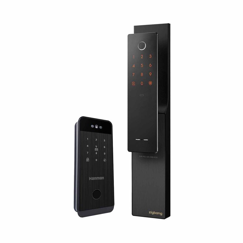 ZIGBANG Gate Lock H1 + Door Lock Shp-p52h (black) H1 + SHP-P52H (BLACK)-image 2