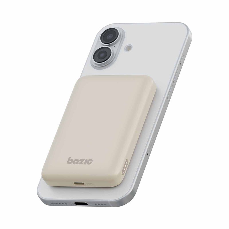 BAZIC Gopower Snap 5k, 3in1 5000mah Wireless Powerbank With Apple Watch Charger - Latte GPW-SNAP5K-BRN-image 4