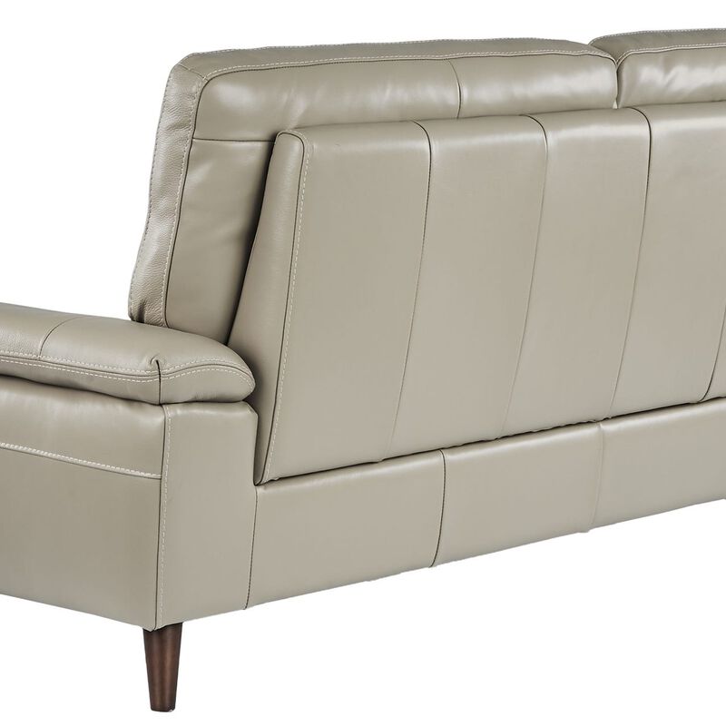 3 Seater (fl) C15 Stone Full Leather Sofa NEW BECCA-image 4