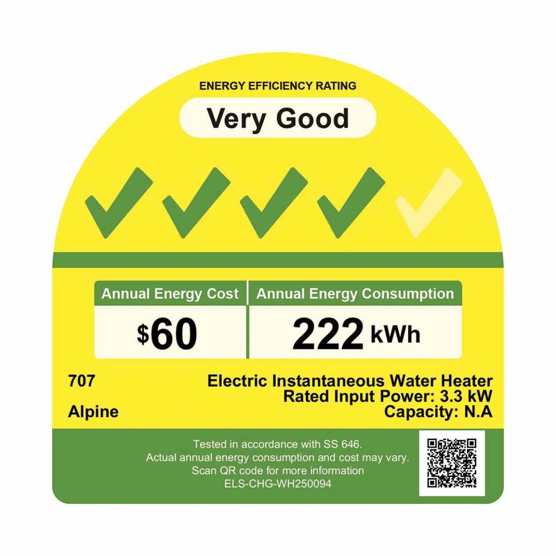 707 Instant Water Heater (installation Charges Applies) ALPINE-image 2
