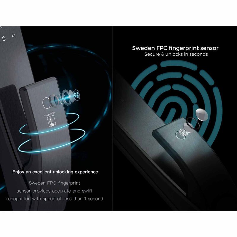 KAADAS Wifi Mortise Door Lock With Kaadas App For One-time Otp And Real Time Access Log K9-5W SPACE GREY-image 8