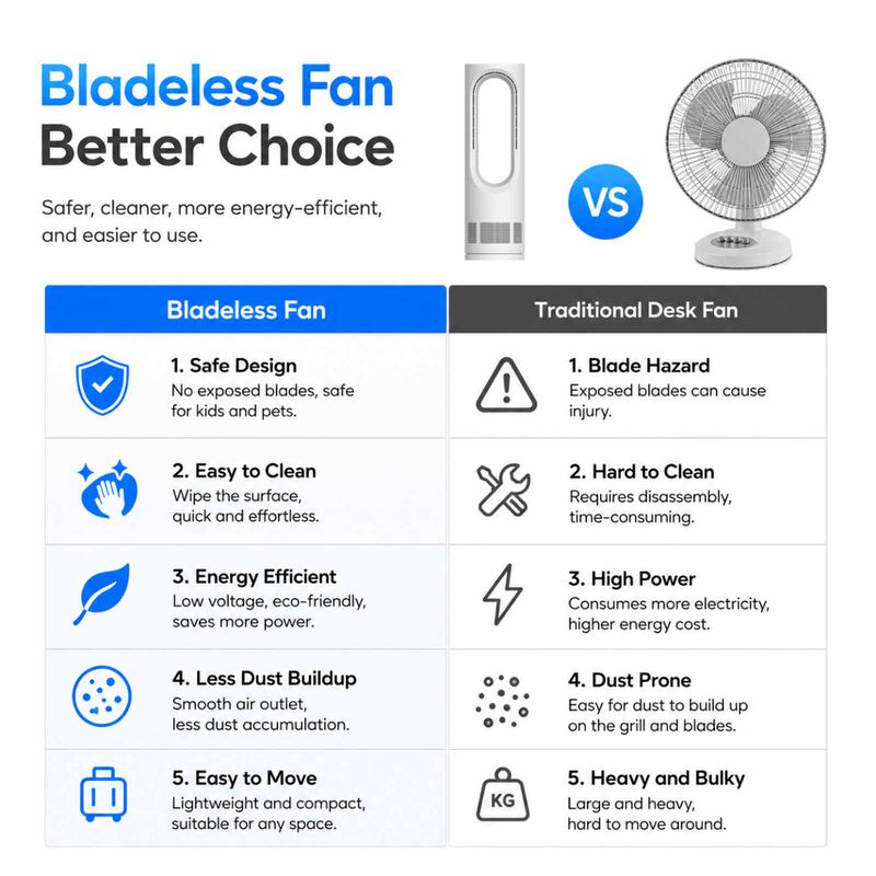 MORRIES Mini Dc Bladeless Fan- White MS-2265DCDF-image 5