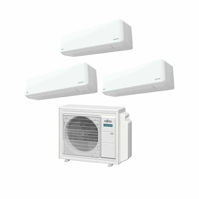 FUJITSU Fujitsu Airstage 30k Condenser System 3 (9000btu X 2, 12000btu X 1) AOAH30CBTA4 +  ASAH09CETA X 2/ASAH12CMCA
