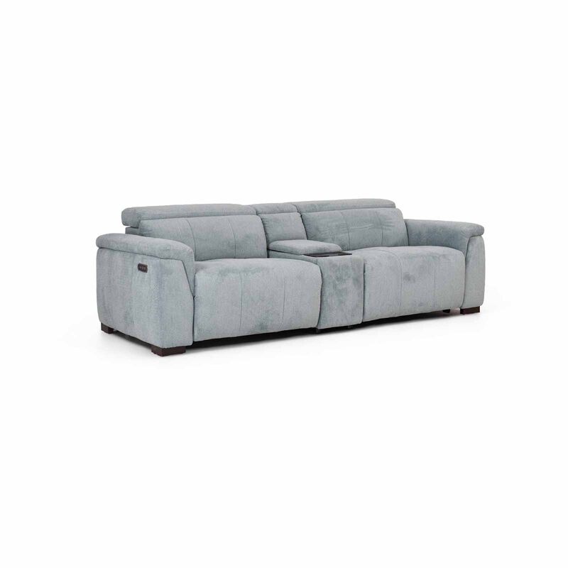 GERBRSI 2rr-e Seater 2 Function+console (fab) Cat A Blue Fabic Recliner Sofa SAGE-image 4