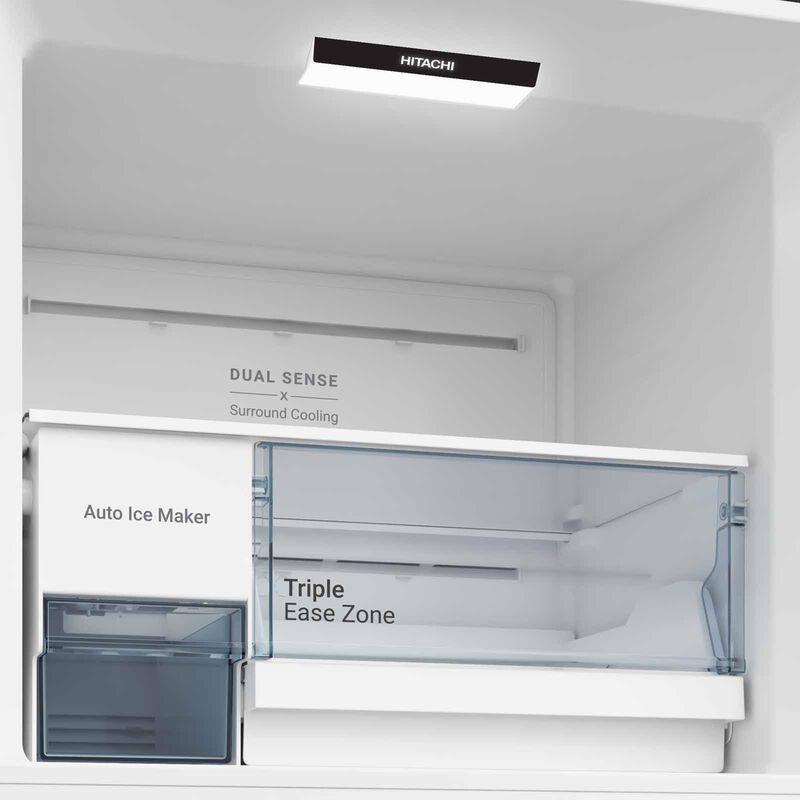 HITACHI Top Mount Fridge With Auto Ice Maker (407l) HRTN6443SAGBKSG-image 5