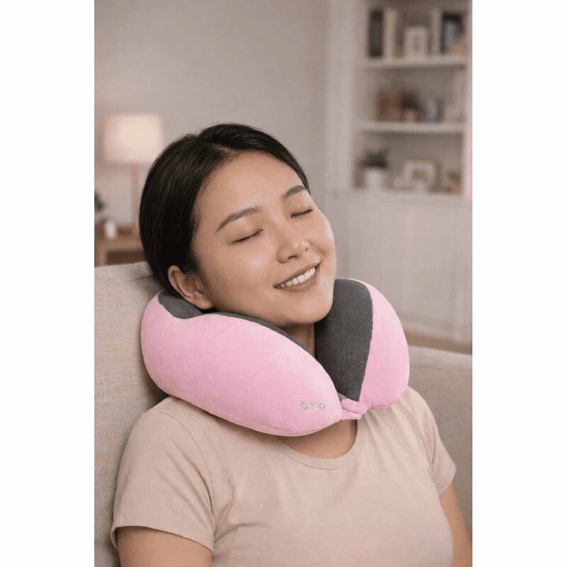 OTO Neck Relaxar Portable Neck Pillow - Black NR-103 - BLACK-image 3