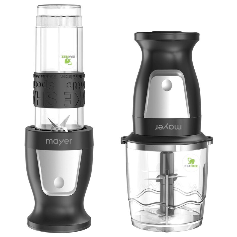 MAYER 2 In 1 Blender And Chopper (300w) - Black MMBC19BK-image null