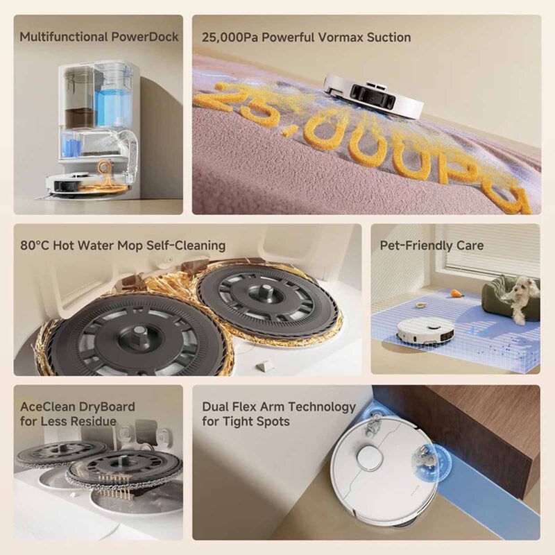 DREAME L50 Ultra Ce Robot Vacuum Mop DM-L50UCE-GL-image 3