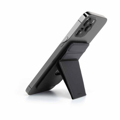 UNIQ Lyft Magnetic Snap-on Stand And Card Holder - Ink Black (black) UNIQ-MGSNAPONCH-LYFTBLK