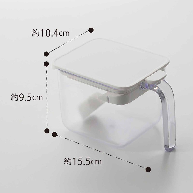 MARNA Good Lock Salt/sugar Container Wide (104x95x155mm) - White K775-W-image 6