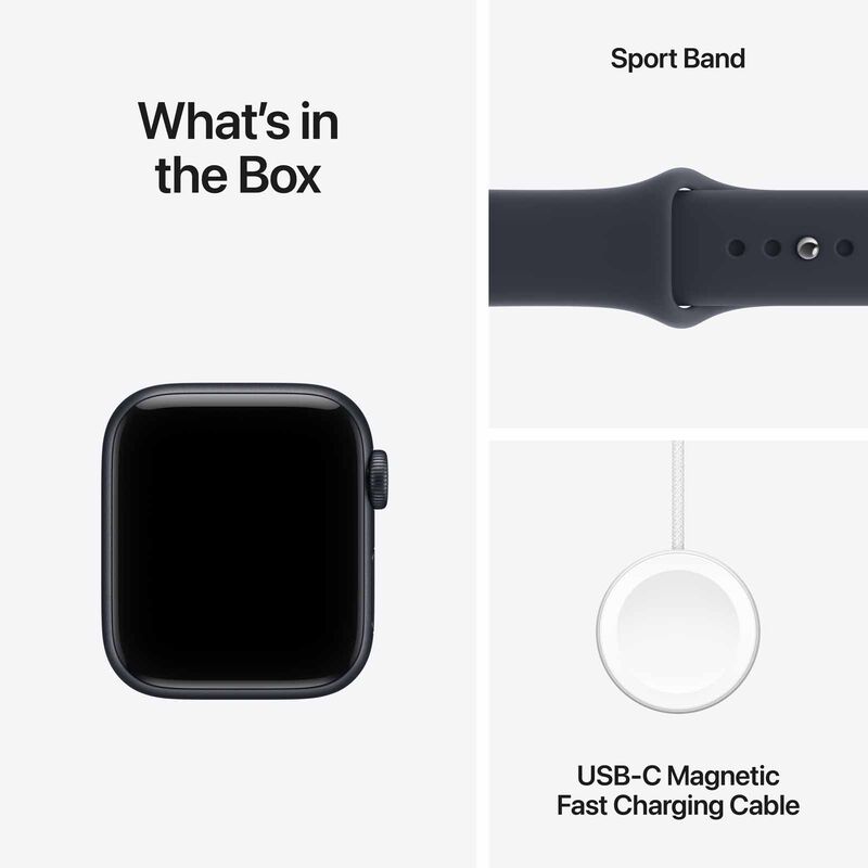 APPLE Watch Se 3 Gps + Cellular 40mm Midnight Aluminium Case With Navy Blue Sport Band - S/m MJLG4X/A-image 3