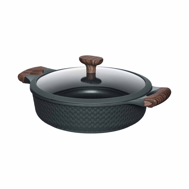 RESTO Shallow Pot With Lid 28inch - Black 93906-image 1