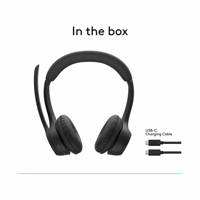 LOGITECH Zone 300 Wireless Bluetooth Headset Graphite 1y 981-001408-image 2