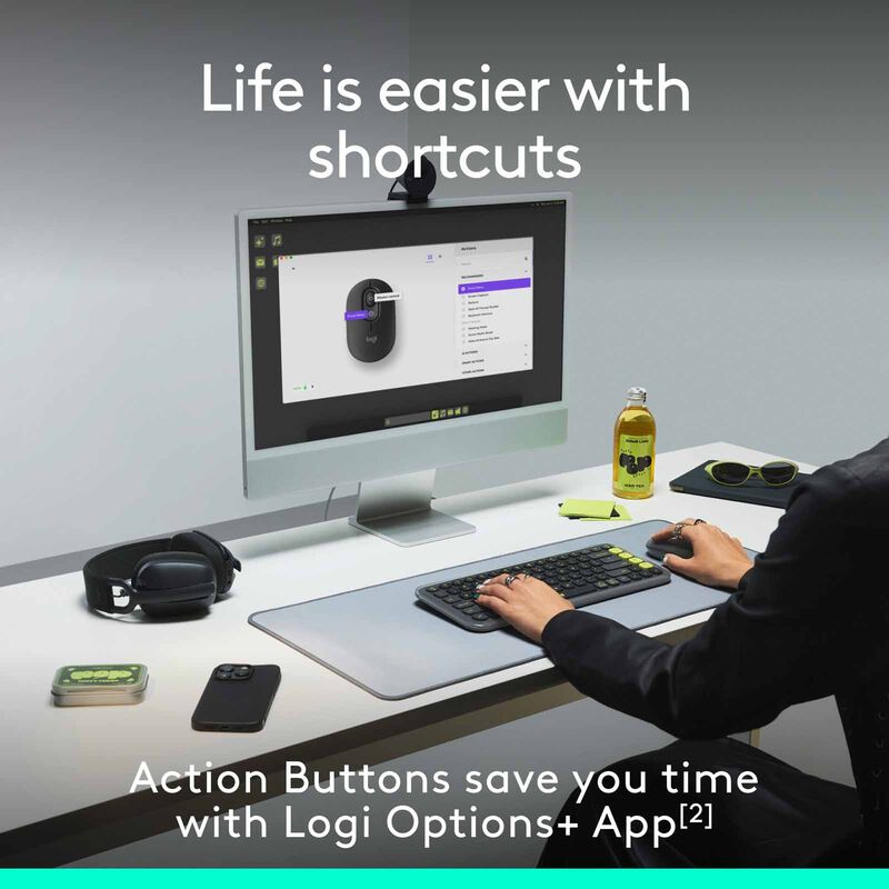 LOGITECH Pop Mouse With Emoji - Lilac 910-007403-image 10