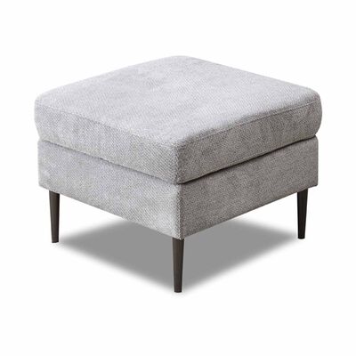 Ottoman Sq Storage (fab) Cat A Pewter Fabric KATE