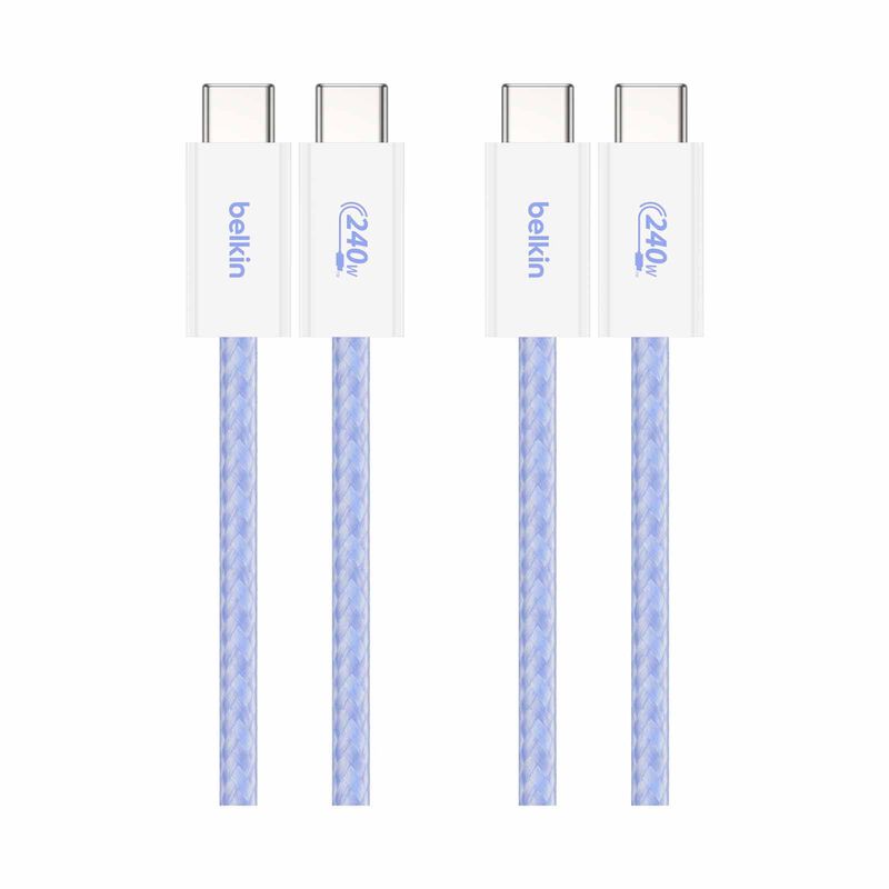 BELKIN 240watt Usb-c To C Cable 1.5m 2pack Blu CAB019QC05BL2PK-image 2