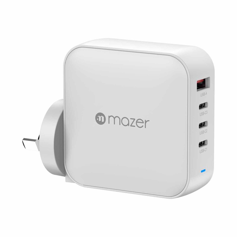 MAZER Prestigegan Pd3.1 165w 3c1a With Travel Plugs - White M-G165W-V5-WH-image 3
