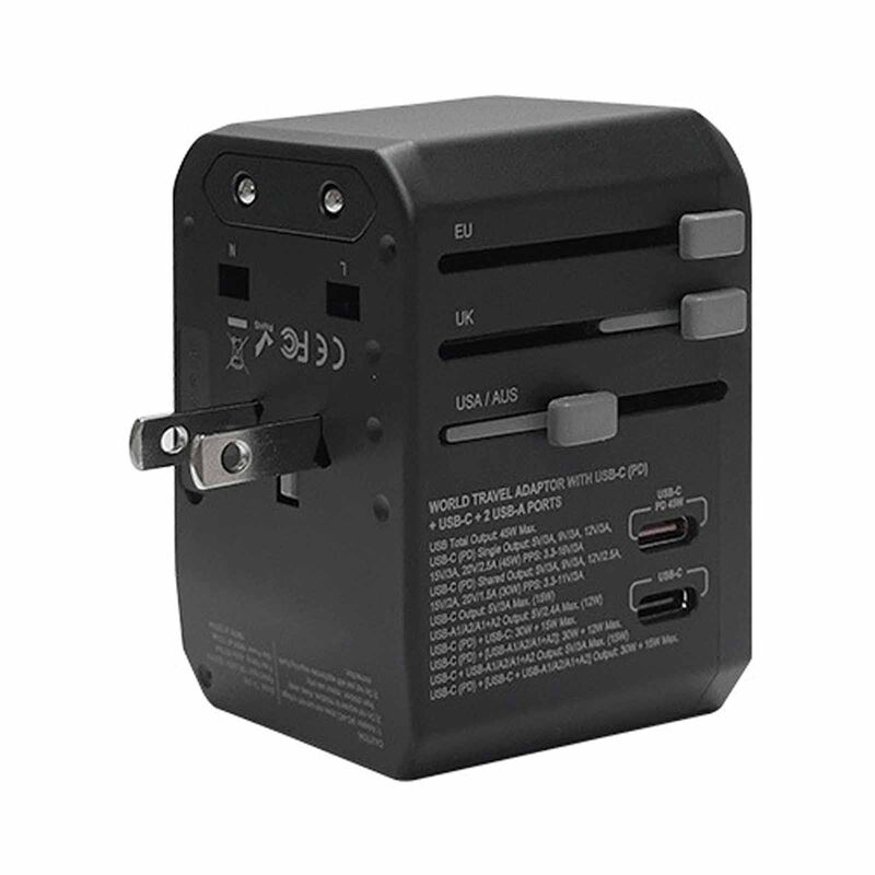 SOUNDTEOH Travel Adaptor With 2 Usb-a + 2 Usb-c Quick Charger TA-345-image 2