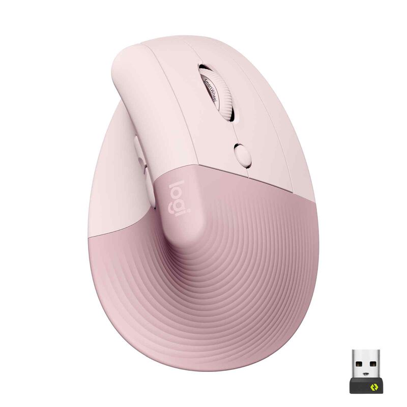 LOGITECH Logi Lift Vertical Ergonomic Mouse - Rose (1y) 910-006481-image 1