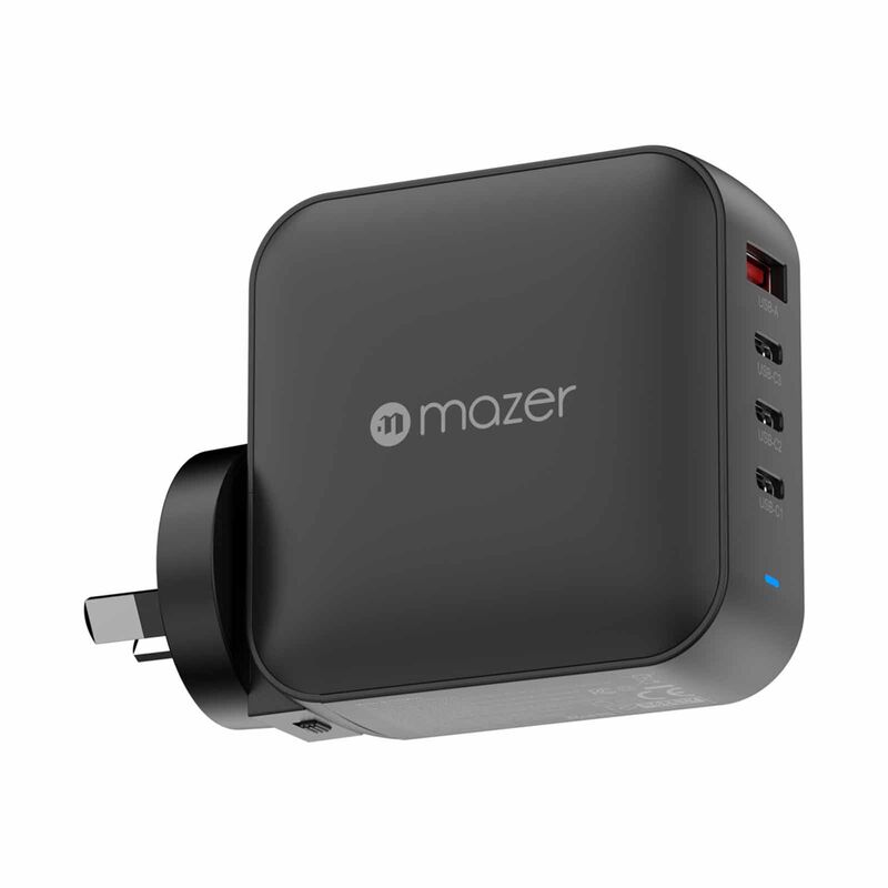 MAZER Prestigegan Pd3.1 165w 3c1a With Travel Plugs - Black M-G165W-V5-BK-image 4