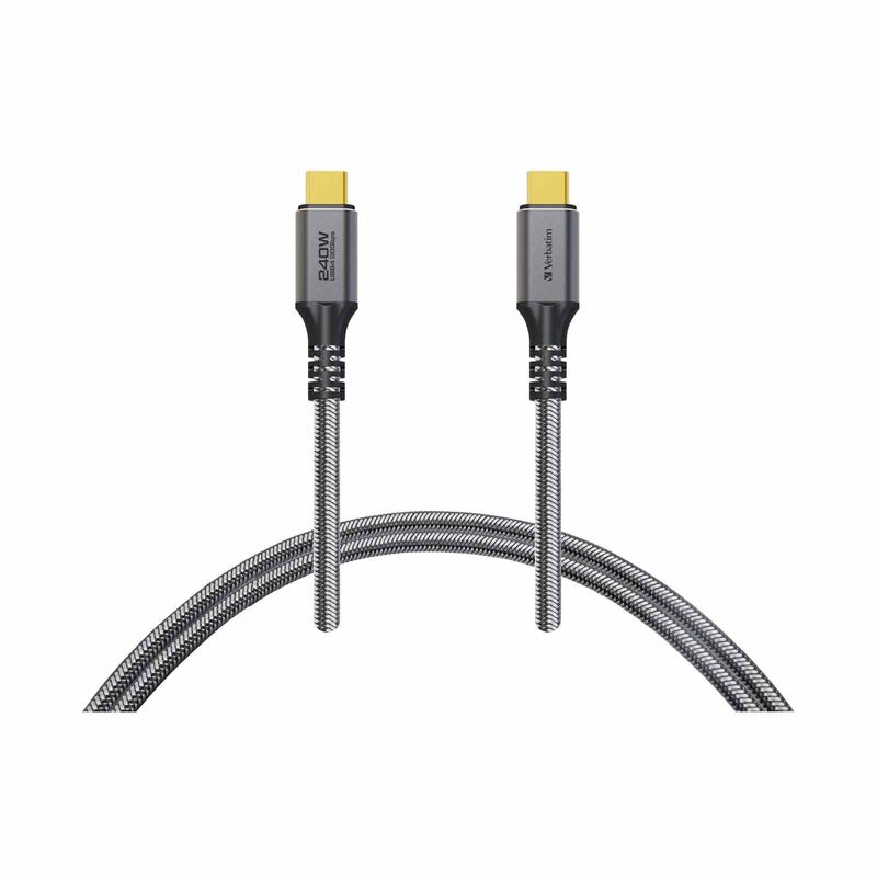 VERBATIM 120cm Tough Max Usb 4.0 20gbpspd 3.1 240w C To C Cable VM66822-image 1