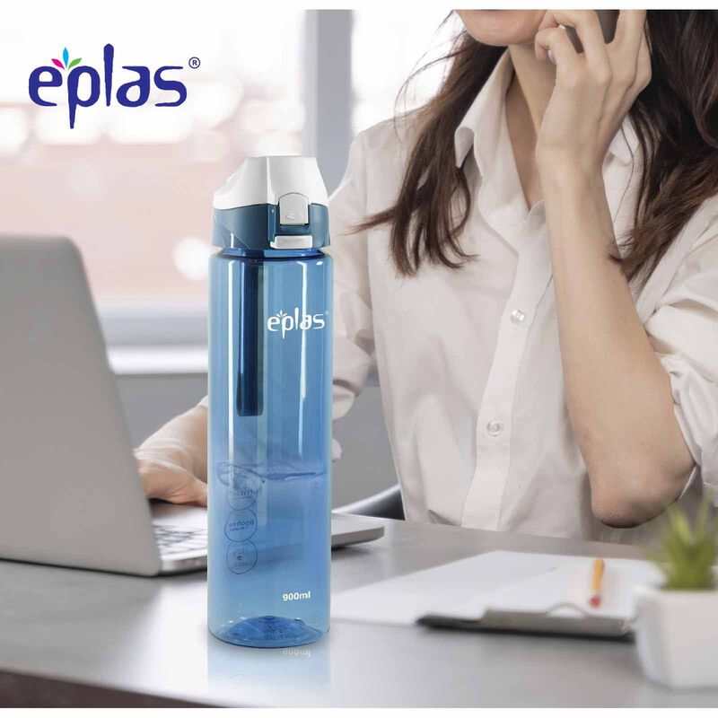 EPLAS Sport Flip Top Bottle W Locking System (900ml) - Sky Blue EGD-900-image 4