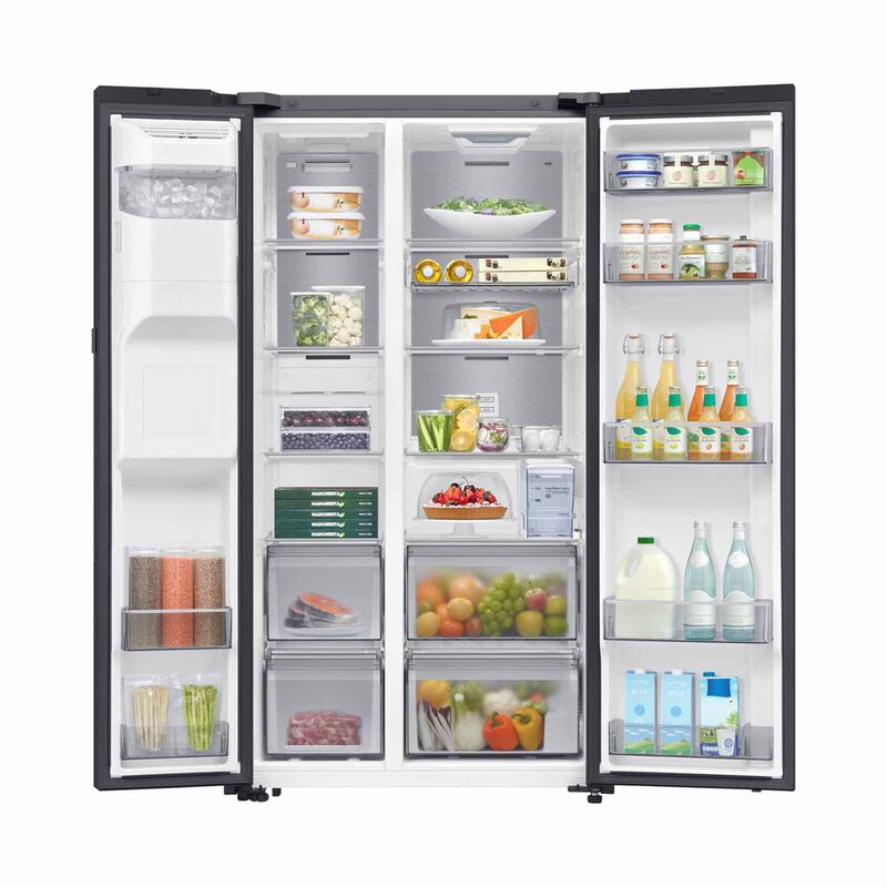 SAMSUNG Side To Side Door Fridge (634l) (black Glass) RS80F65J3BSS-image 3