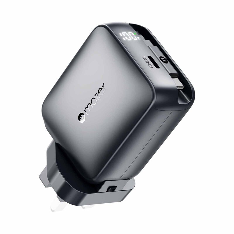 MAZER Prestigegan Pd67w Retracble-c 70cm+1c W Us+uk Travel Charger-blackgrey M-G67W-R6-BG-image 9