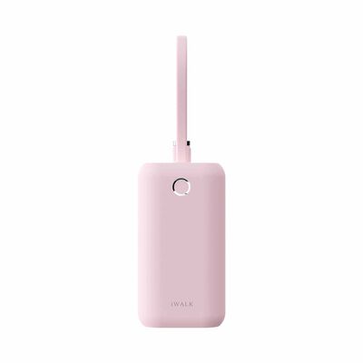 IWALK Powermini Built-in Cable, 22.5w Usb-c Fast Charging Powerbank (10,000mah) Pink UBP001-013A