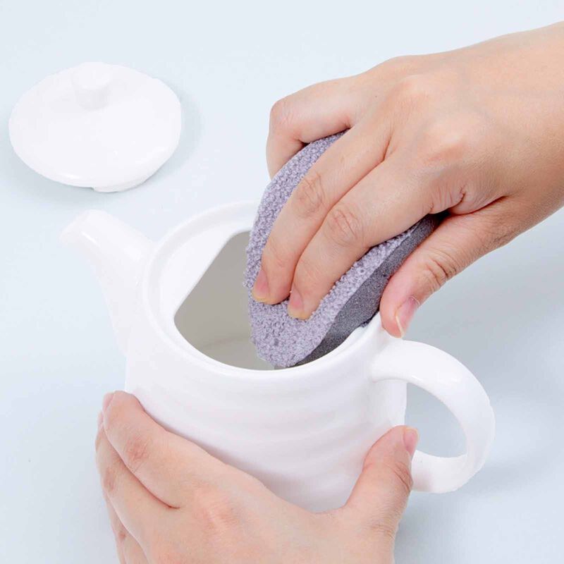 MARNA Tea/coffee Stain Cleaning Sponge 2pcs Set (95x70x15mm) - Green/yellow K017-G-image 3