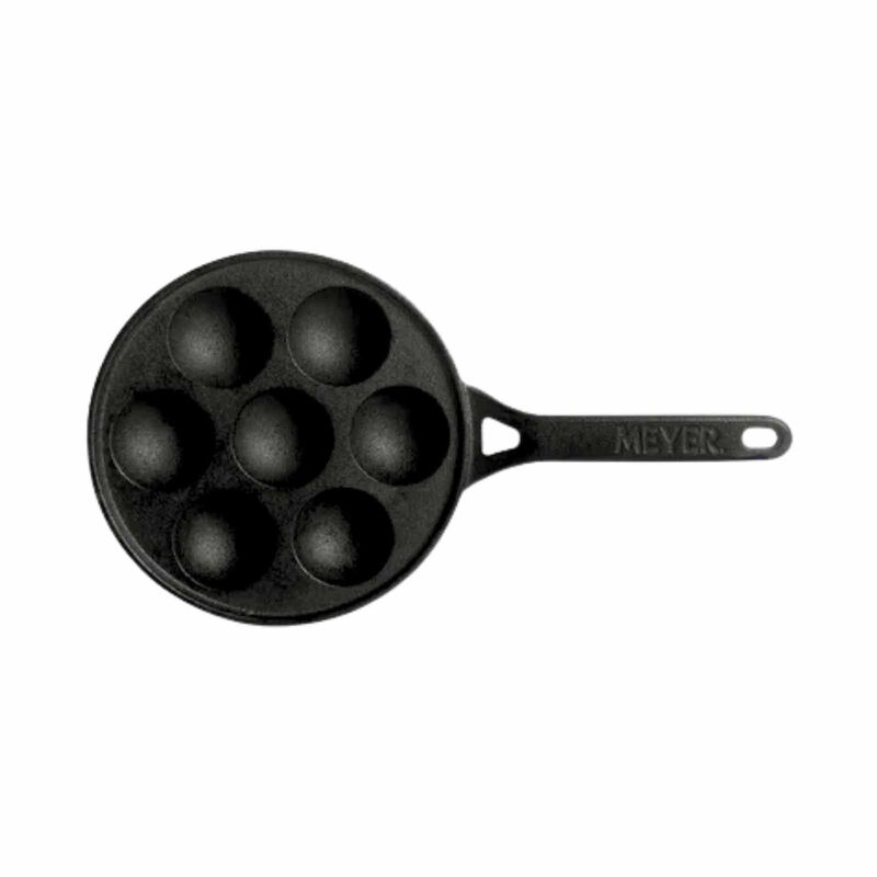 MEYER Pre-seasoned Cast Iron 20cm Appam Pan 48484-image 2