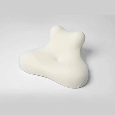 BELLAMI PL Dream Memory Foam Pillow With Cover - Beige + Grey DREAM