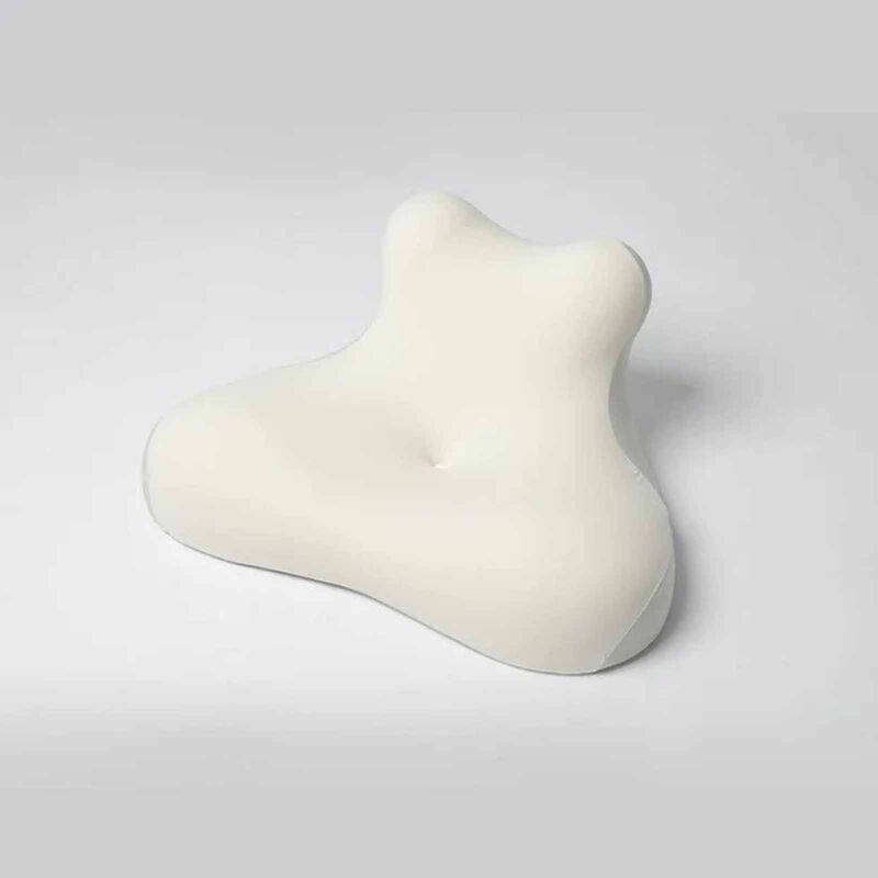 BELLAMI PL Dream Memory Foam Pillow With Cover - Beige + Grey DREAM-image 1