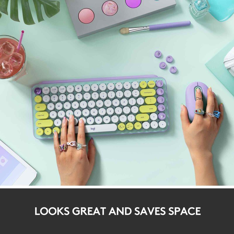 LOGITECH Keyboard Logi Pop Keys Wl Bt Mech Kb Daydream Mint 920-010578-image 5