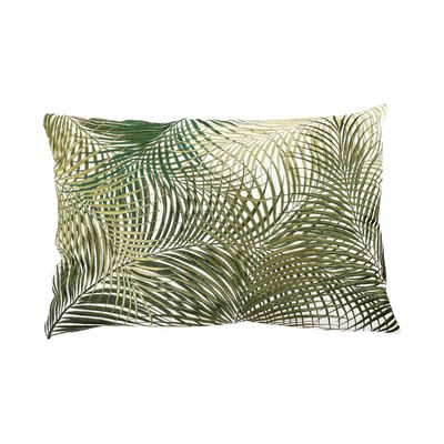 Embroidered Cushion W/ Feather Fill 36 X 51 X 14cm PALMETTO