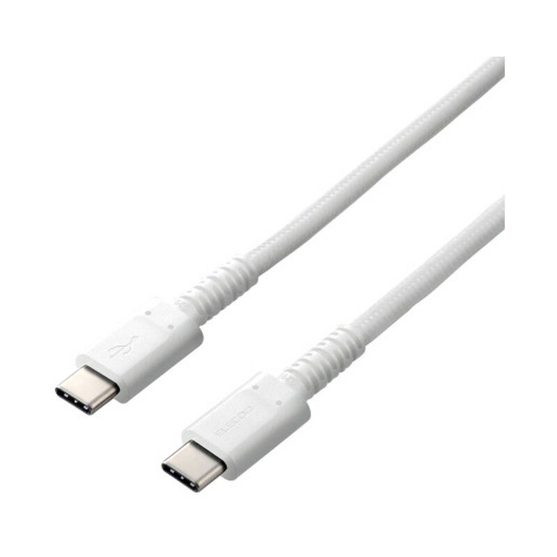 ELECOM Type C-c Cable,pd 60 W 0.3m White MPA-CCS03PNWH-image 1
