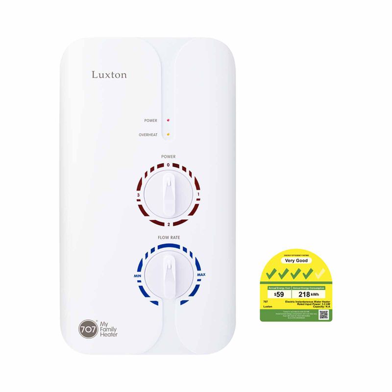 707 Electric Instant Shower Heater - White LUXTON - WHITE-image 4