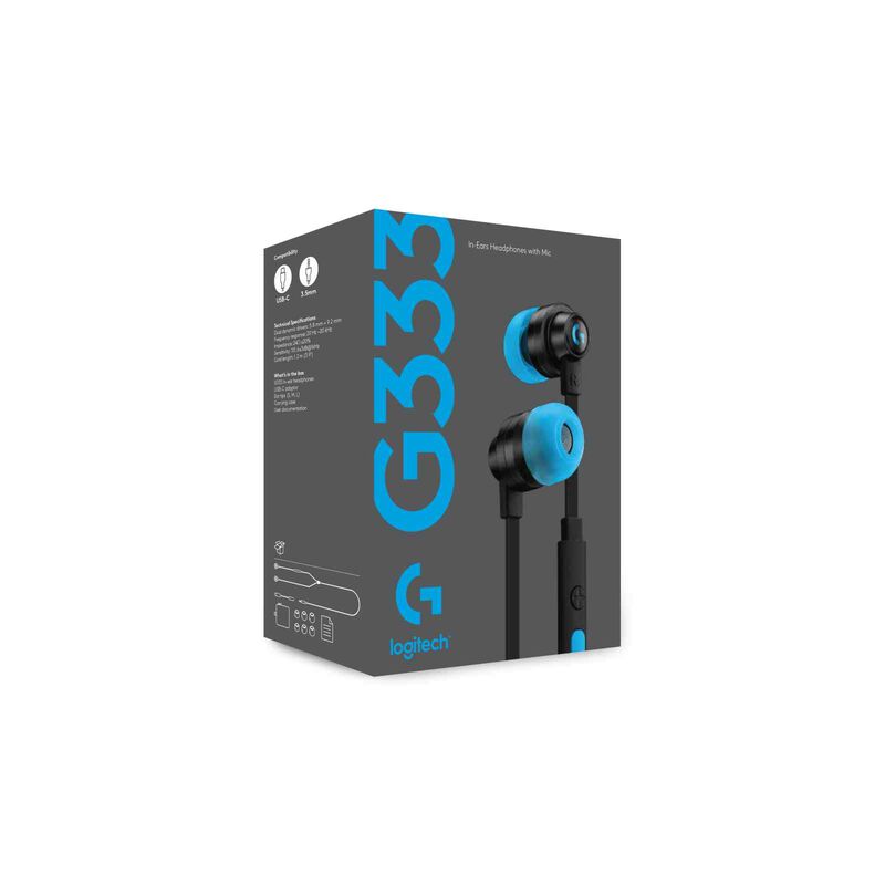 LOGITECH G333 Wired In-ear Headphone Black 981-000925-image 4