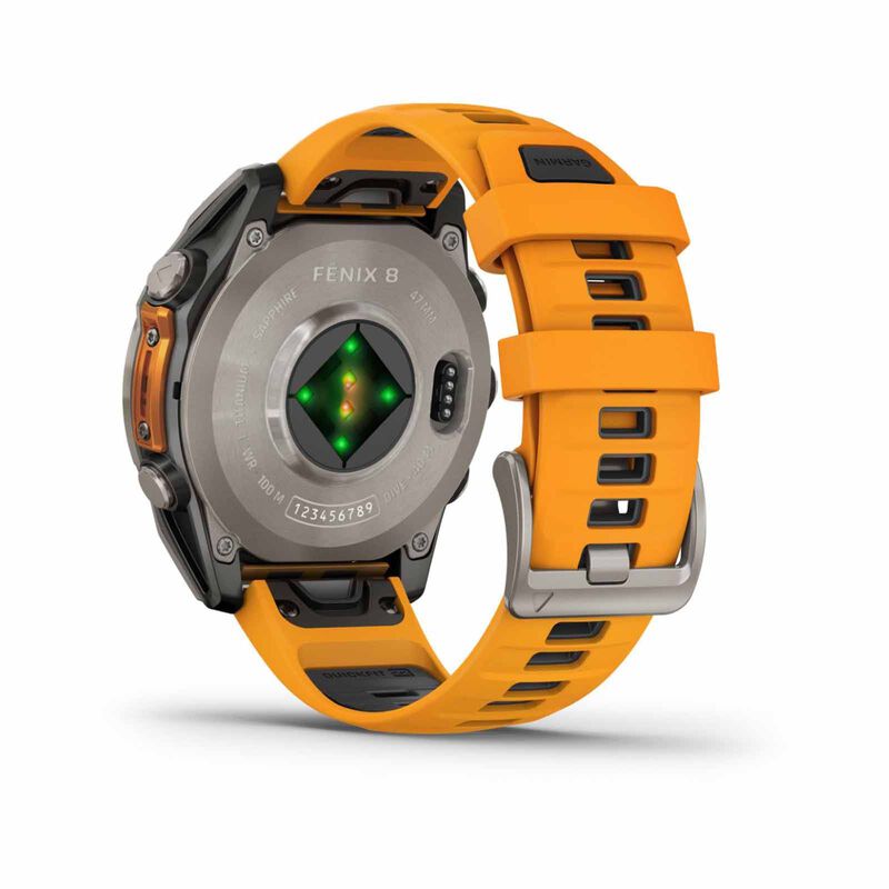 GARMIN Fenix 8 47mm Sapphire Amoled Edition, Graphite/orange GM-010-02904-19-image 5