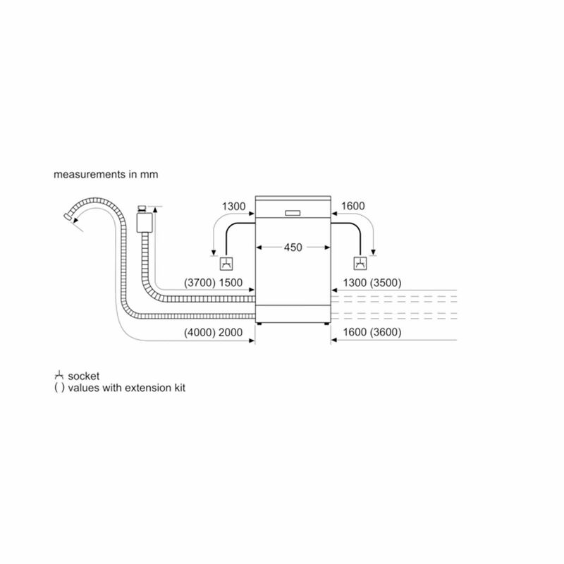 BOSCH Built In Dishwasher 10 Plate Settings (45cm) (exclude Installation) SPI2HKS42E-image 7