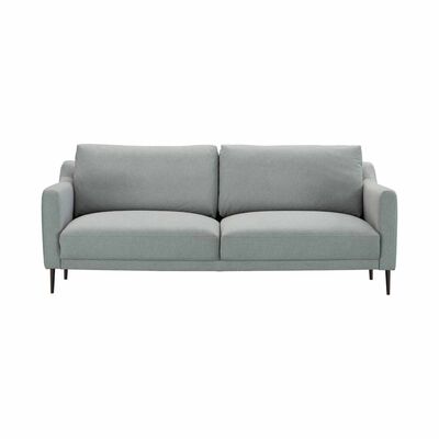 MUZE 3 Seater (fab) Cat C Grey Fabric Sofa NEW ZORICA