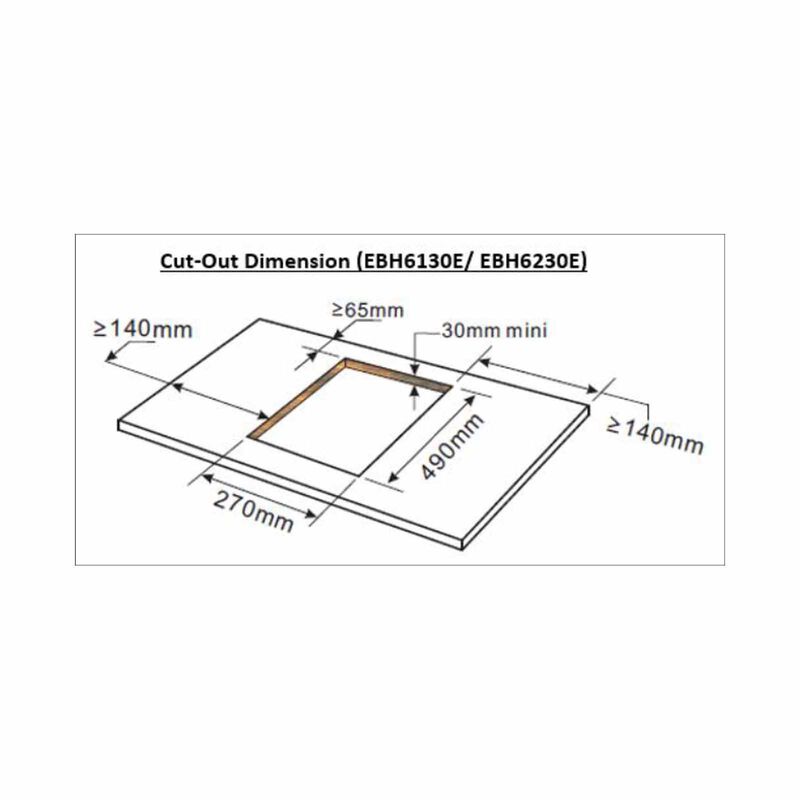 EUROPACE Single Burner Gas Hob - Tg (30cm) (exclude Installation) EBH6130ETG-image 5
