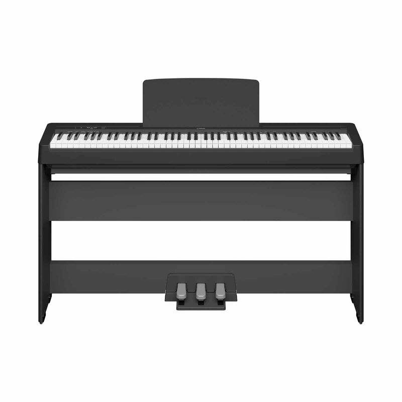 YAMAHA Digital Piano P-145bt(black) Set With Stand L-100b, Pedal Unit Lp-5a, Bench Bc-108bk And Adaptor Pa- P-145BT W/BENCH-image 1