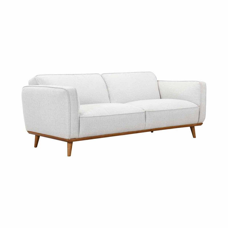 MUZE 3 Seater (fab) Light Beige Fabric Sofa KIRA-image 2