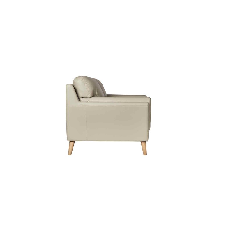 SOLOTTI 2 Seater (hl) Silver Half Leather Sofa TATIANA-image 3