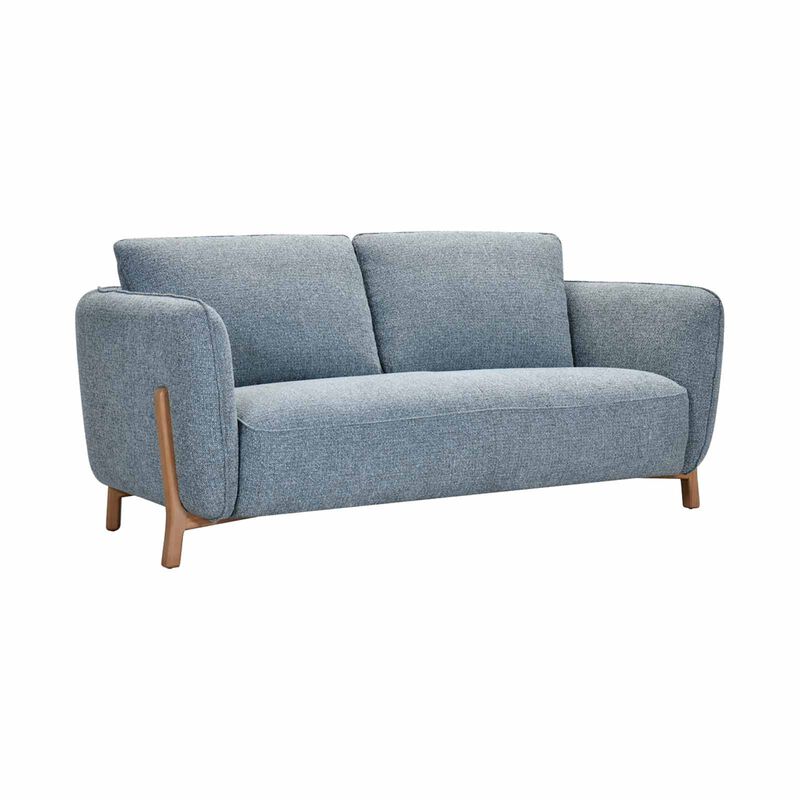 MUZE 3 Seater (fab) F20 Blue Fabric Sofa CORINNA-image 2