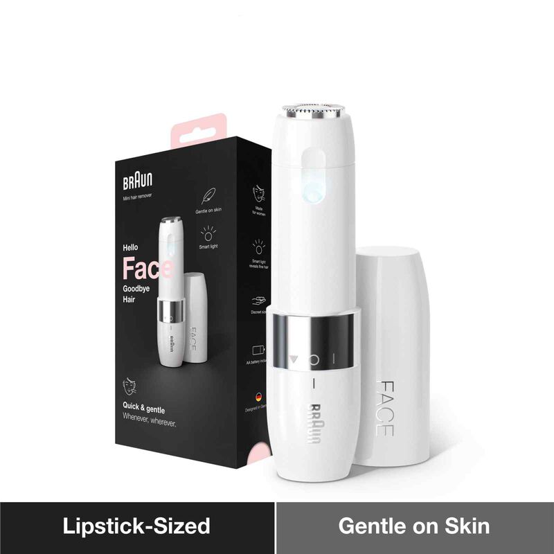 BRAUN Face Mini Hair Remover With Smartlight - White FS1000-image null